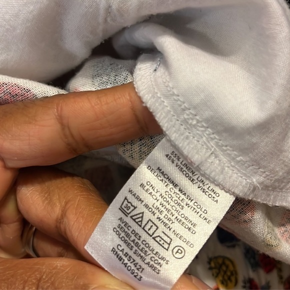 Loft Outlet Linen Pineapple Skirt Size M - Picture 9 of 9